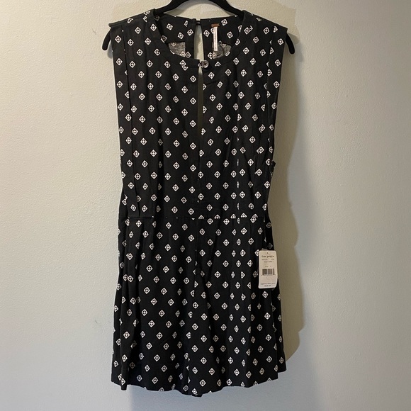 Free People Pants - NWT FREE PEOPLE Black & White Romper Size Small
